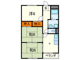 キャッスル摩耶の物件間取画像